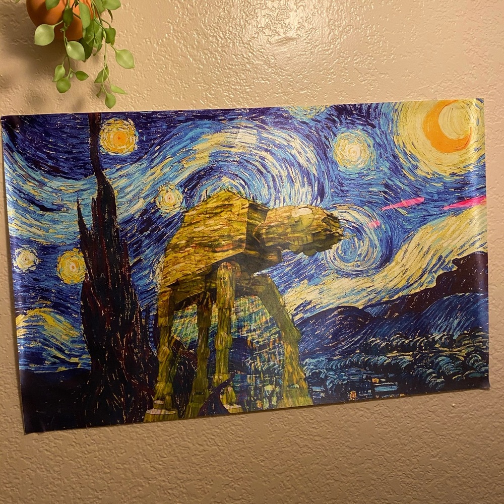 Star Wars/starry night cross over poster